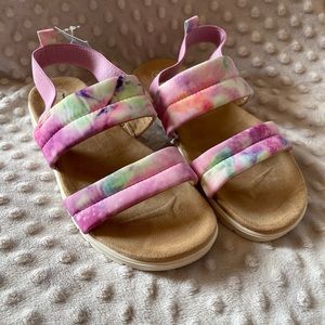 NWT Cat & Jack Tye dye Sandals
